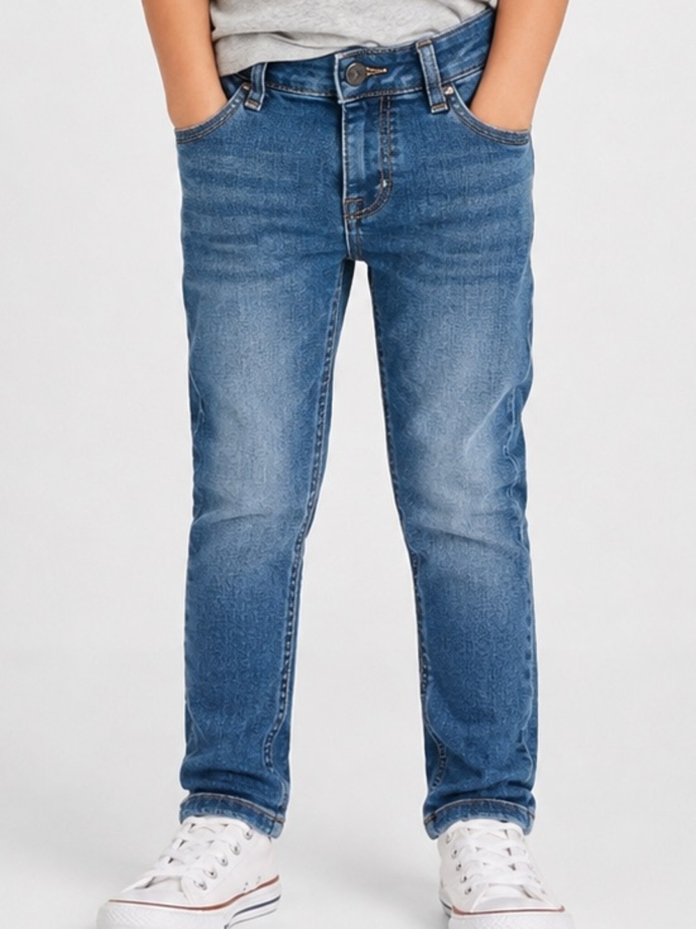 Cat & Jack Boys 4T Skinny Jeans Blue Denim Adjustable Waist